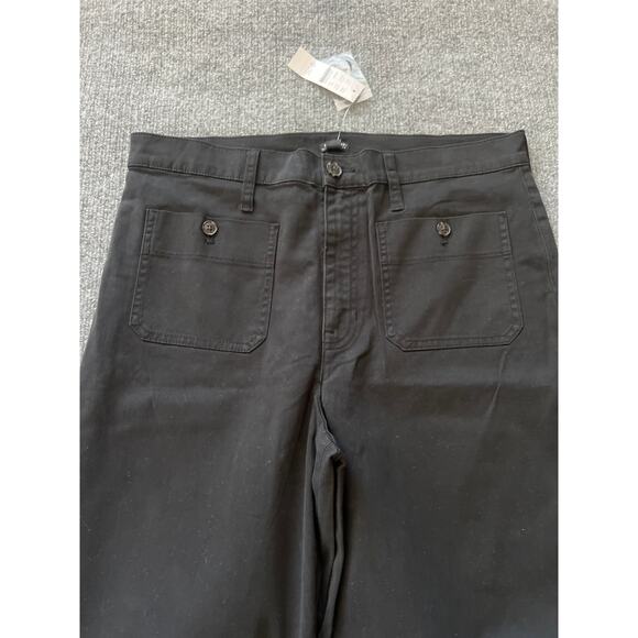 J.Crew Sailor Slim Wide-Leg Chino Pants Black Size 30 NWT - Picture 7 of 9